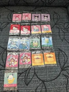 【未使用】　サンリオキャラクターズ なかよしシールグミ　１７枚まとめ売り