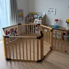 日本育児 木製ベビーゲート　サークル フルセット