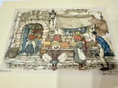 アントン・ピック アートプリント シャドーボックス用 4枚　絵柄大12x17cm