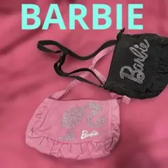 Barbie バービー ラインストーン ショルダー バッグ 2点 セット ラメのサムネイル