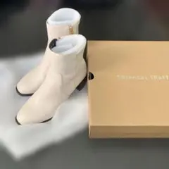 Oriental Traffic ホワイトショートブーツ