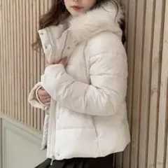 ショートダウンジャケット （ホワイト）