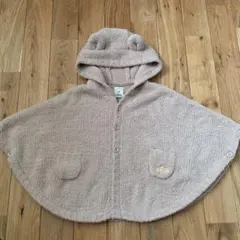 ジェラートピケ フード付きベビー ポンチョ（90〜100cm）