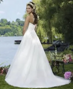 新品SWEET HEARTウェディングドレス6号Aライン6093結婚式 二次会