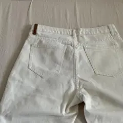 ホワイトデニムパンツ ストレート