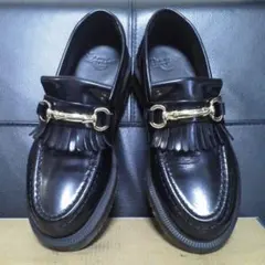 Dr.Martens ADRIAN SNAFFLE UK3 黒 ローファーのサムネイル