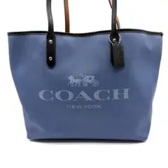 COACH Tote Bag Denim PVC Blueのサムネイル