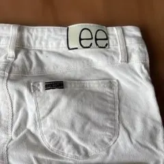Lee ホワイト スリムフィット　コーデュロイ