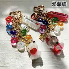 愛海様専用ページ　名入れチャーム　レジンキーホルダー8点(4点)