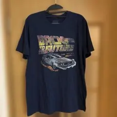 Back to the future Tシャツ M ネイビーブルー