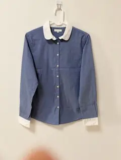 earth music&ecology 長袖シャツ クレリックカラーのサムネイル