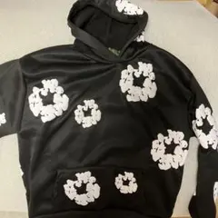 denim tearsパーカー S