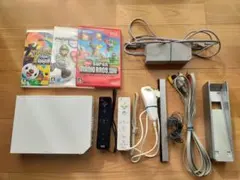 wii本体ソフトセット 任天堂wii❤本体+ソフト4個セット 動作確認・初期化済み 即購入