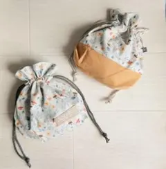 お弁当袋 コップ袋 ランチョンマット 3点セット 入園入学 花