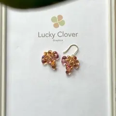 【Daily Line】夕焼け∞ オレンジグラデーション∞イヤリングorピアス