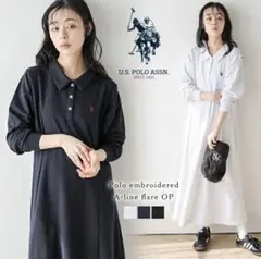 U.S. POLO ASSN. 別注 フレアワンピース　マタニティ ワンピースのサムネイル