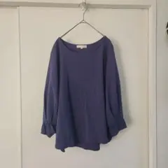 pink adobe ブルー紫色 長袖シャツ Lサイズ