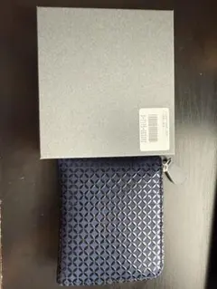 新品 【JIZAING×INDEN】L字ZIPパース 紺革×黒漆