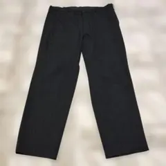 ユニクロ パンツ メンズ ブラック ストレートパンツ XL