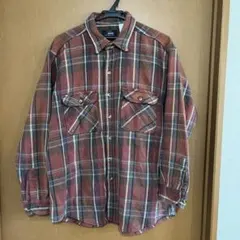 【USA製】70s-80s ファイブブラザー ヘビーネルシャツ 三角タグ L相当