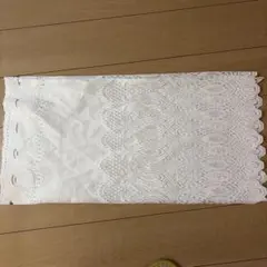 レースカーテン ホワイト ペイズリー柄のサムネイル