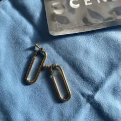 セネ　ゴールド　フープイヤリング