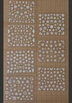 ネイルシール　雪の結晶わけあり④
