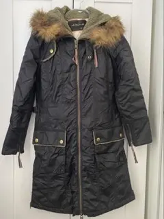 アズノウアズ　ブラック　モッズコート　アウター　フード付き