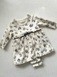 バースデイconoco 花柄ロンパース 70