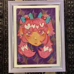 K.Yamada 肉筆絵画 ひまわり 絵画 額縁 直筆 サイン入り - メルカリ