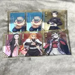 鬼滅の刃 アニプレックス オンラインくじ F賞クリア色紙 煉獄 童磨 禰豆子 等