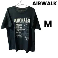 AIRWALK エアウォーク 半袖Tシャツ M 黒 英字ロゴ プリント 綿メンズのサムネイル