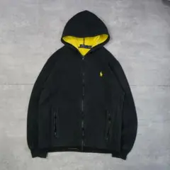 Polo Ralph Lauren ラルフローレン　フルジップパーカー　黒　黄色