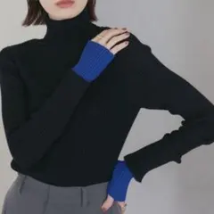 バイカラーニット