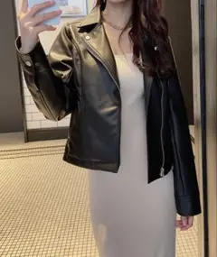 ブラックライダースジャケット