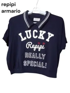 repipi armario ポロシャツ風 Tシャツ ネイビーのサムネイル