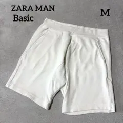 ZARA MAN BASICホワイト ハーフパンツ Mショートパンツのサムネイル