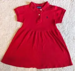 Ralph Lauren ポロシャツワンピース 赤 4T 100 ラルフローレン
