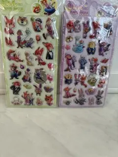 【最終価格】ズートピア ポップシール 2シートセット　ぷくぷく