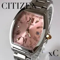 【稼働・美品】CITIZEN xC シチズン クロスシー H240ピンク文字盤