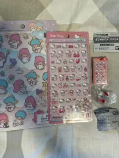 ボンボンドロップシール　ミニ　ハローキティ　サンリオクリスタル　ボンボンガチャ