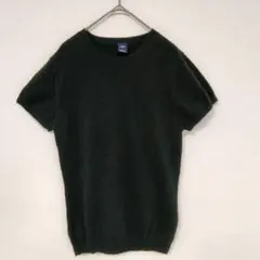 GAP 半袖サマーニット ブラック 　トップス　ニット　L　綿100%のサムネイル