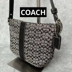 コーチ COACHミニシグネチャー ショルダーバッグ ハーフムーン 黒 6344 コーチ COACHミニシグネチャー ショルダーバッグ ハーフムーン 黒 6344