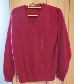 UNIQLO エクストラファインメリノウール Vネックセーター L