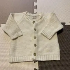 petit main カーディガン 70 ホワイト