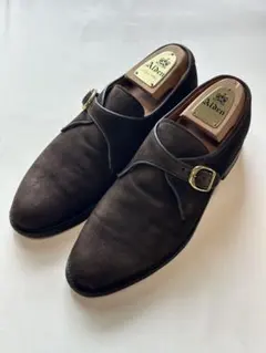 【美品良靴】ALDEN SUEDE MONK STRAP7D953のサムネイル