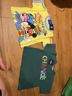 新品 BREEZE ミッキー＆ミニー Tシャツ 2枚セット 80cm