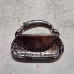 00s archive crocodile studs hand bag Y2K
