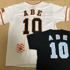 【美品】阿部慎之助レプリカユニフォーム、Tシャツ、リストバンド3点セット