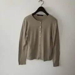 MACPHEE コットンカーディガン　ベージュ